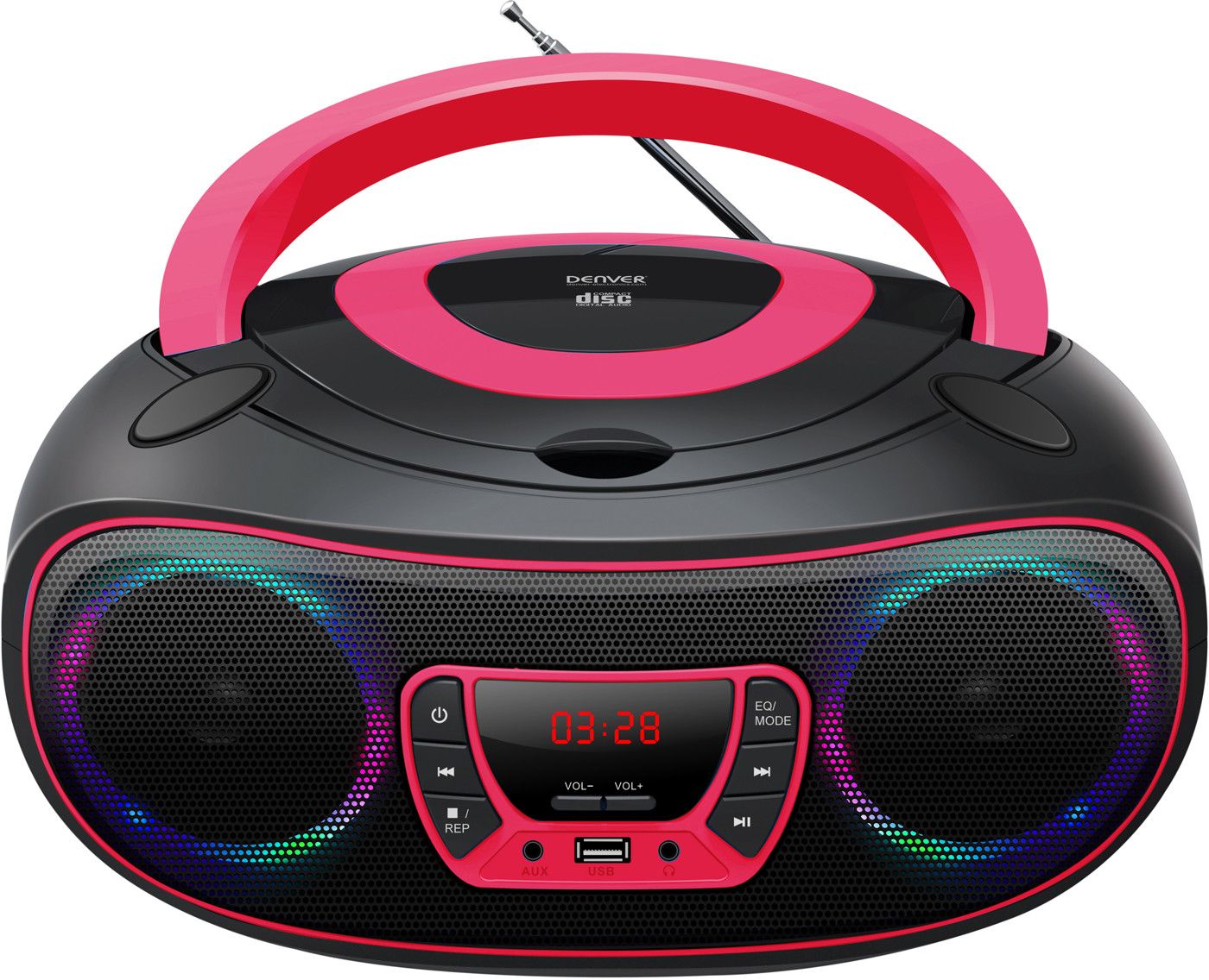 Denver CD Boombox TCL-212BT - Rosa