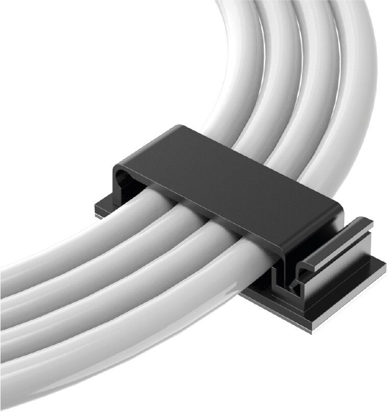 Desire2 Enfold Cable Clips Black 40-pack