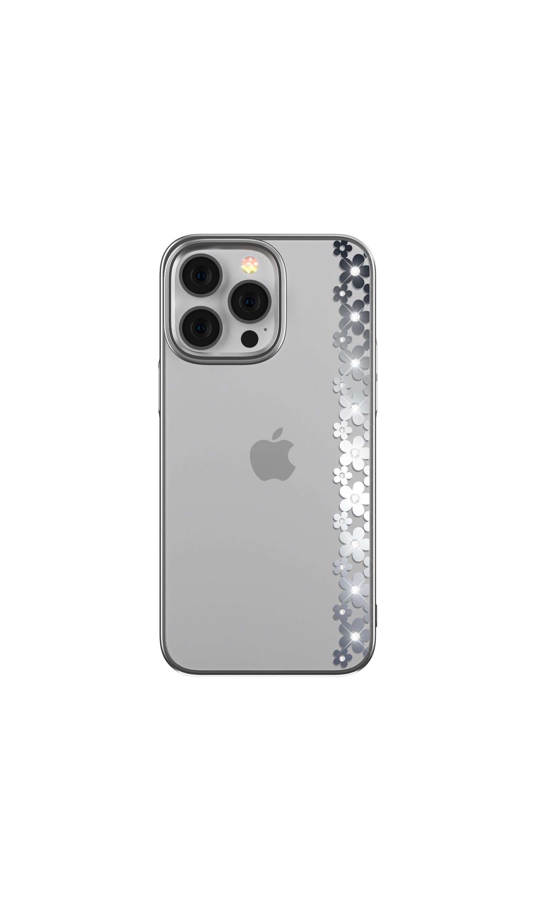 Devia Clover Glitter-deksel (iPhone 14 Plus) - Sølv