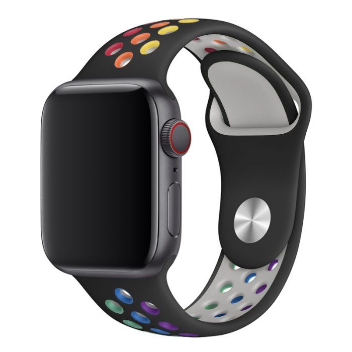 Devia Deluxe Sport2 Rainbow (Watch 42/41/40/38mm) - Svart