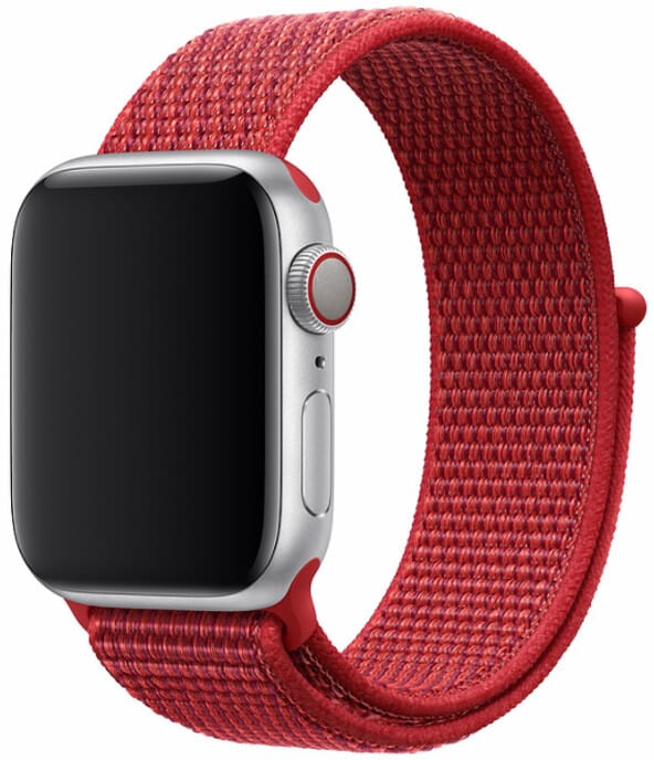 Devia Deluxe Sport3 Nylon Band (Watch 42/41/40/38mm) - Röd