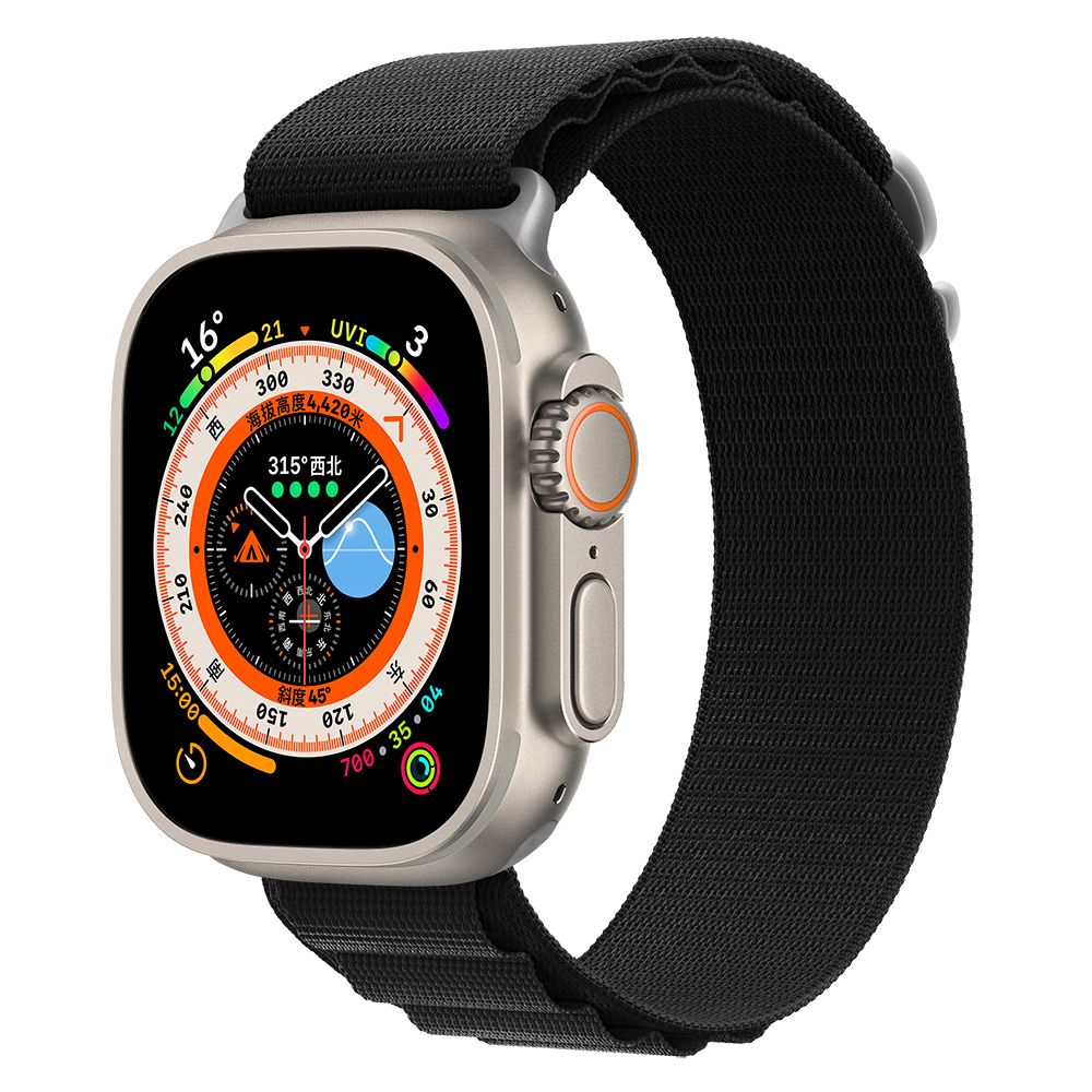 Devia Nylon Woven (Watch 42/41/40/38mm) - Svart