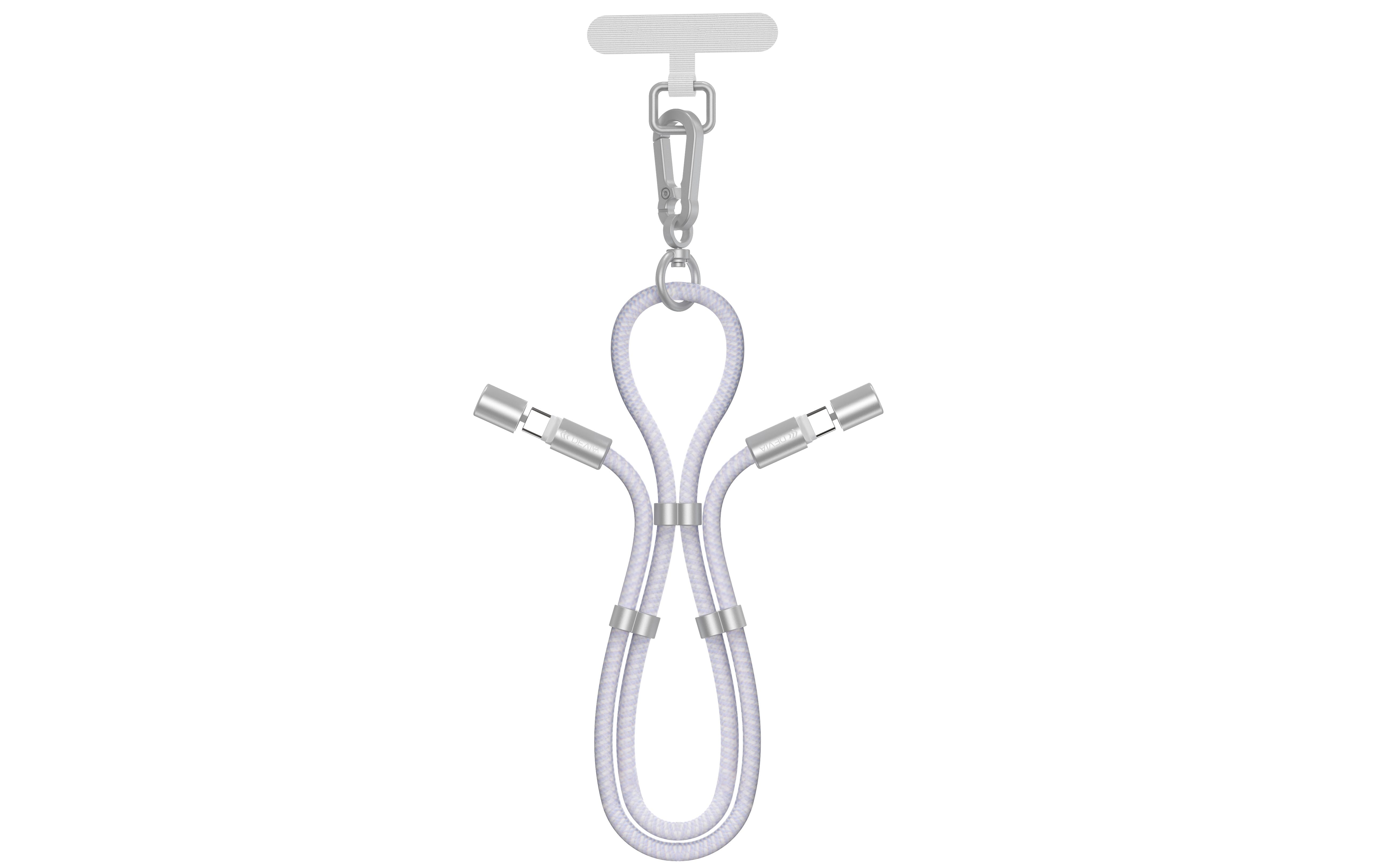 Devia USB-C til USB-C lanyard-kabel - Lila 160 cm