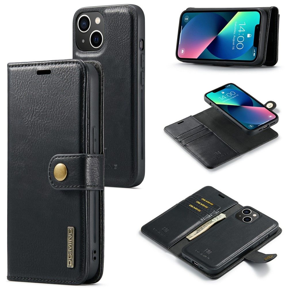 DG Ming avtakbar lommebok (iPhone 15) - Svart