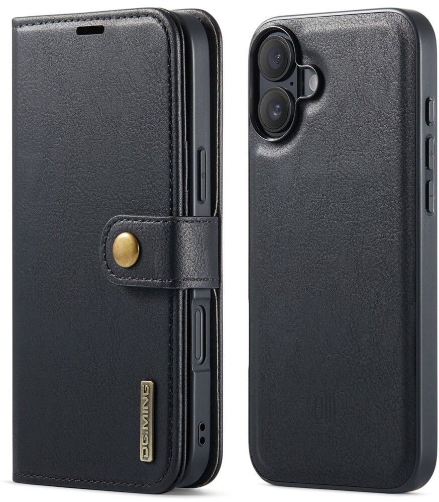 DG Ming avtakbar lommebok (iPhone 16) - Svart