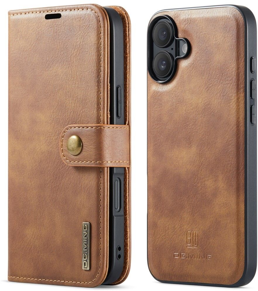 DG Ming avtakbar lommebok (iPhone 16) - Brun