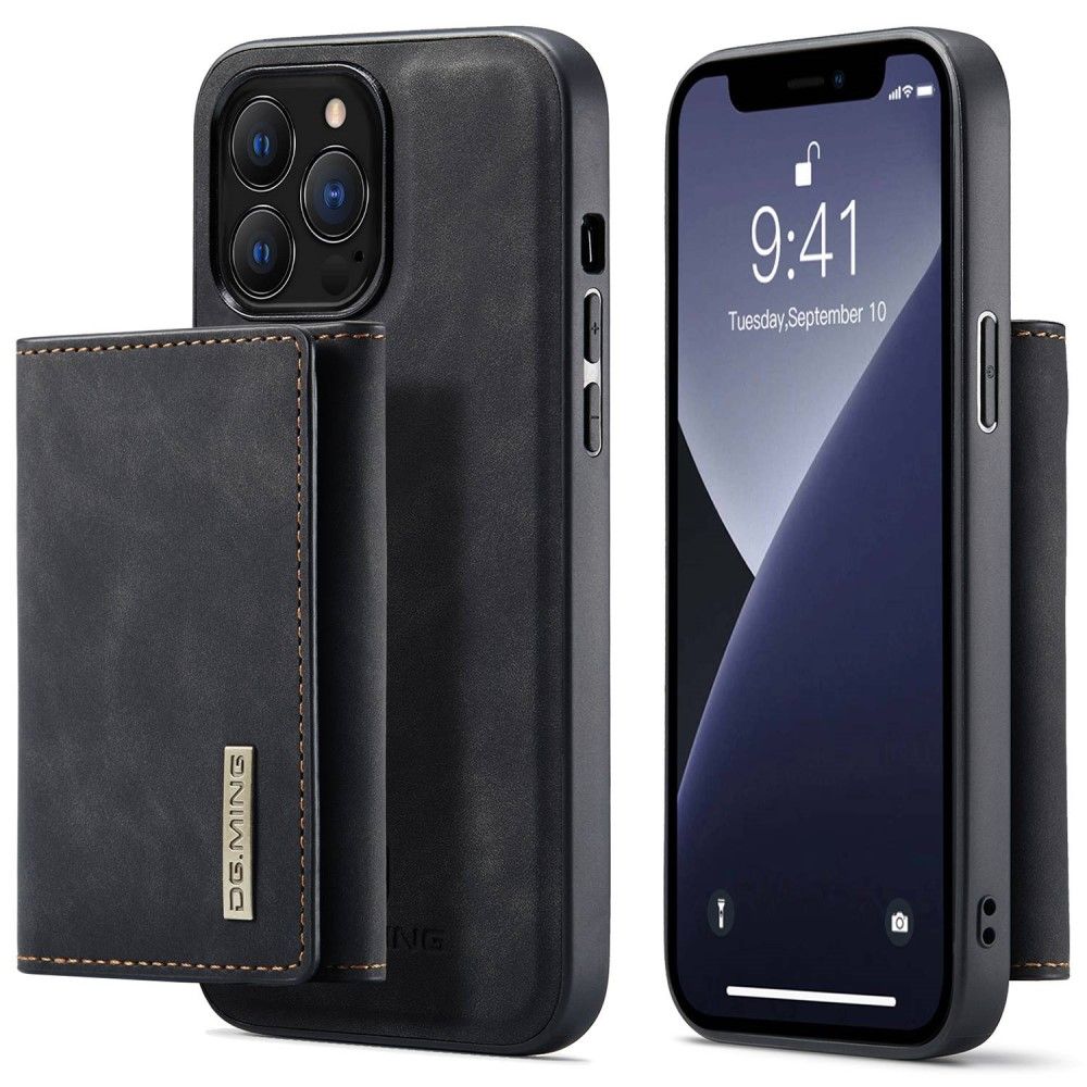 DG Ming M1 2-i-1 lommebok (iPhone 15 Pro Max) - Svart