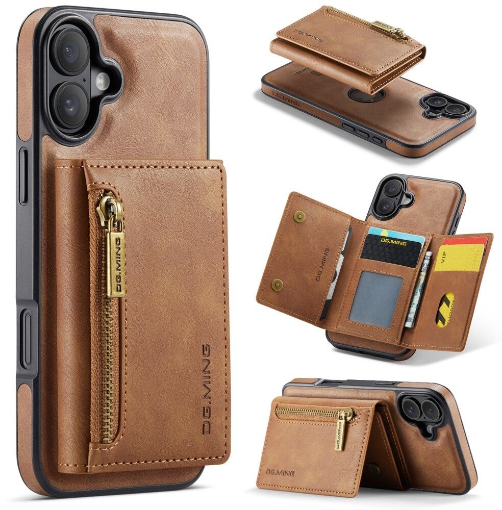 DG Ming M5 avtakbart kortdeksel (iPhone 16) - Brun