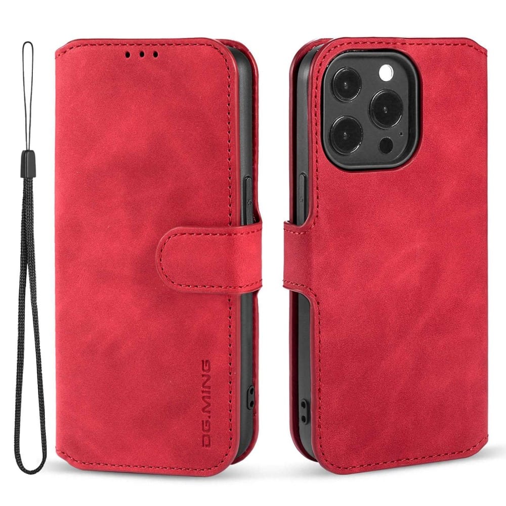 DG Ming Retro Wallet (iPhone 14) - Rød