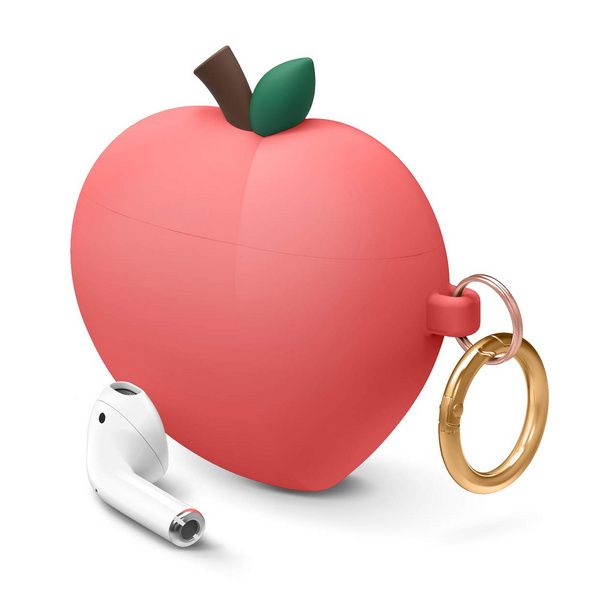 Elago AirPods Peach Hang Case (Apple AirPods 1/2) - Rød