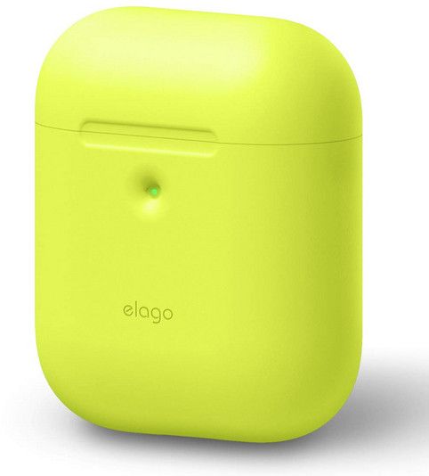 Elago AirPods Silikon Futteral for AirPods Futteral - Neongul/glow in the dark