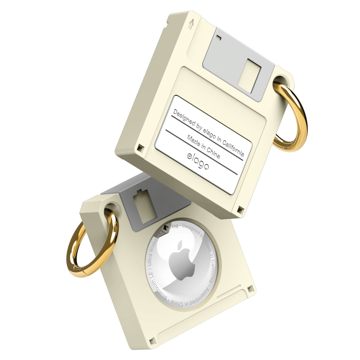 Elago Floppy Disk Case (AirTag) - Beige