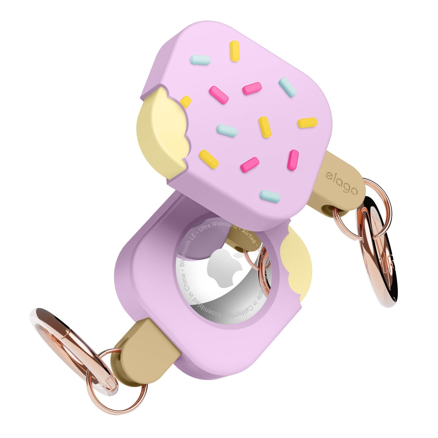 Elago Ice Cream Case (AirTag) - beskyttende deksel - Lila