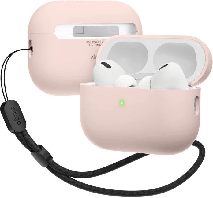 Elago Liquid Hybrid Case Nylon Lanyard (AirPods Pro 2) - Rosa