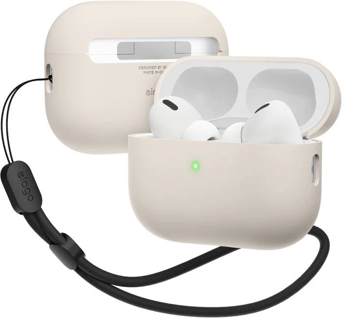 Elago Liquid Hybrid Case Nylon Lanyard (AirPods Pro 2) - Beige