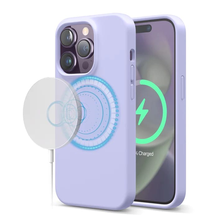 Elago MagSafe silikondeksel (iPhone 14 Plus) - Lila