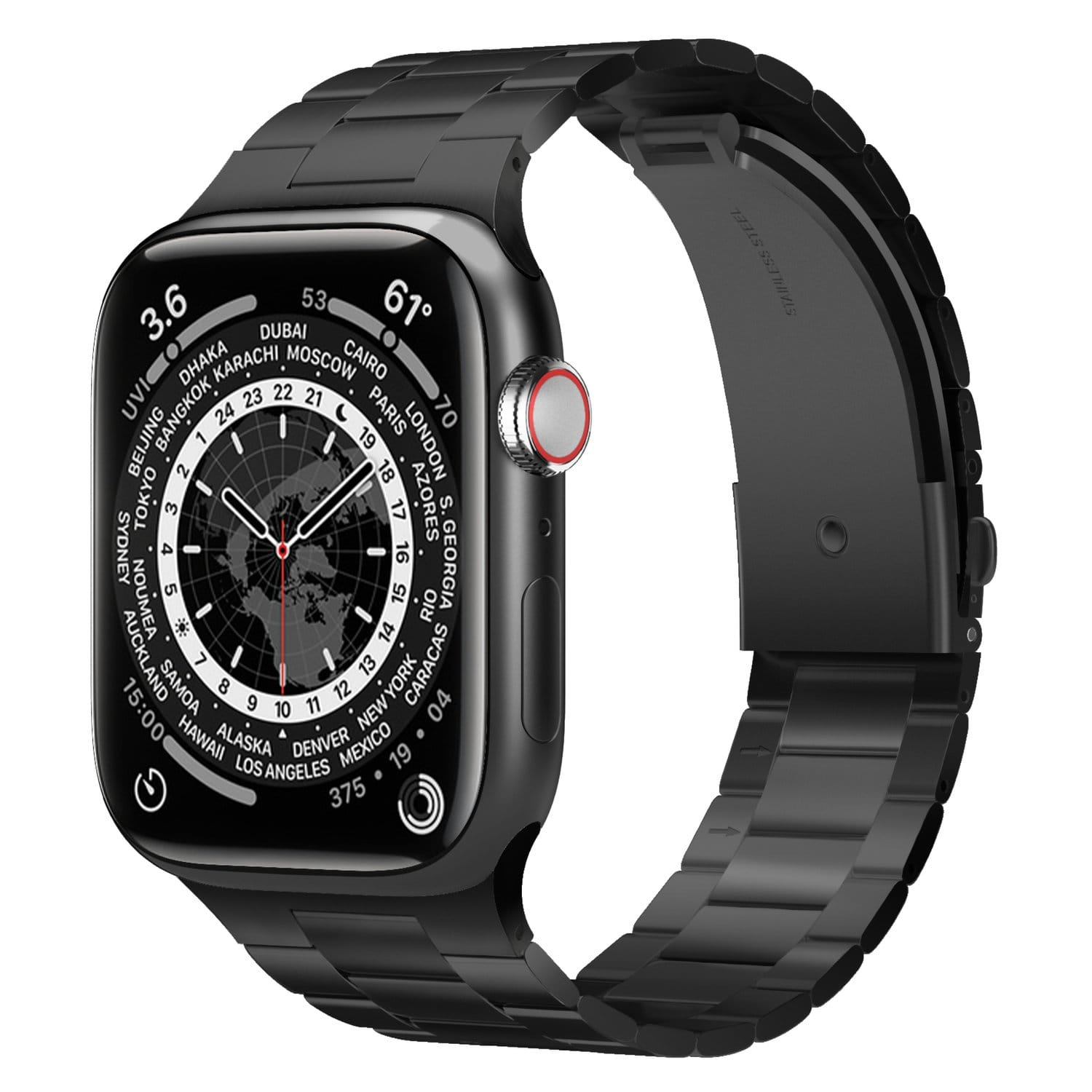 Elago Metal Band (Watch 49/46/45/44/42mm) - armbånd i metall - Svart