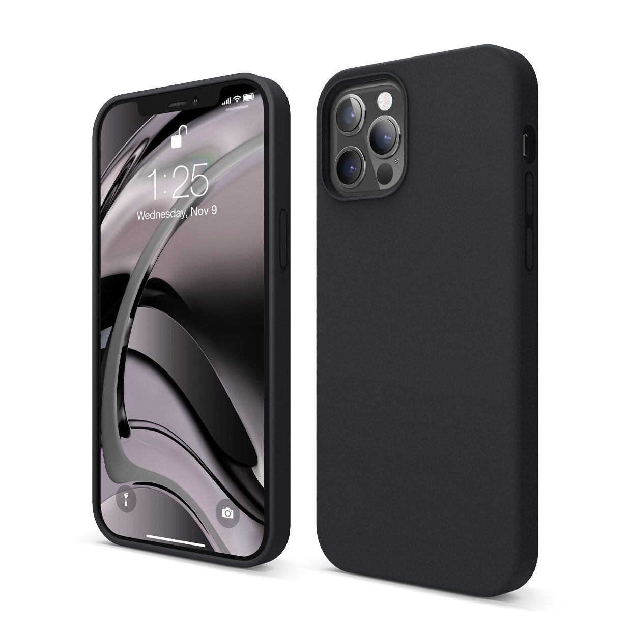 Elago silikondeksel (iPhone 13 Pro) - Svart