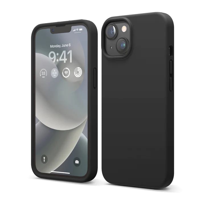 Elago silikondeksel (iPhone 14 Plus) - Svart