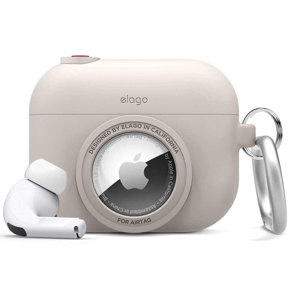 Elago Snapshot Case (AirPods Pro/AirTag) - Beige
