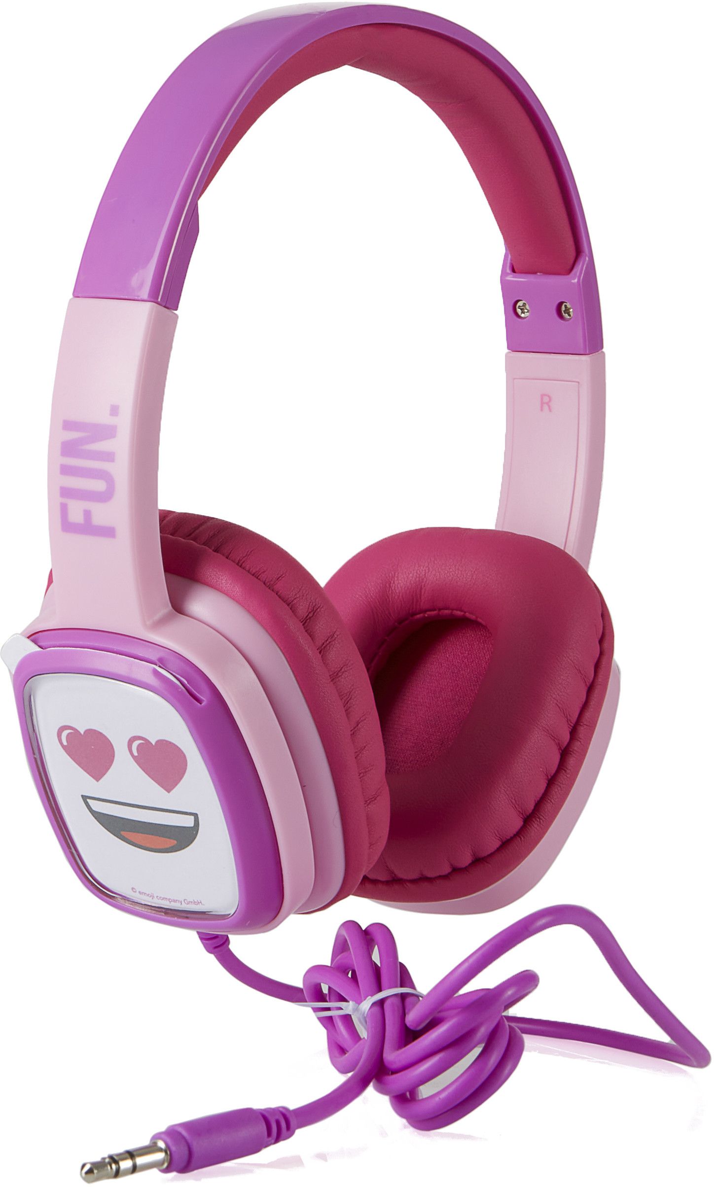 Emoji Flip'n'Switch Junior Headphones - Rosa/lilla