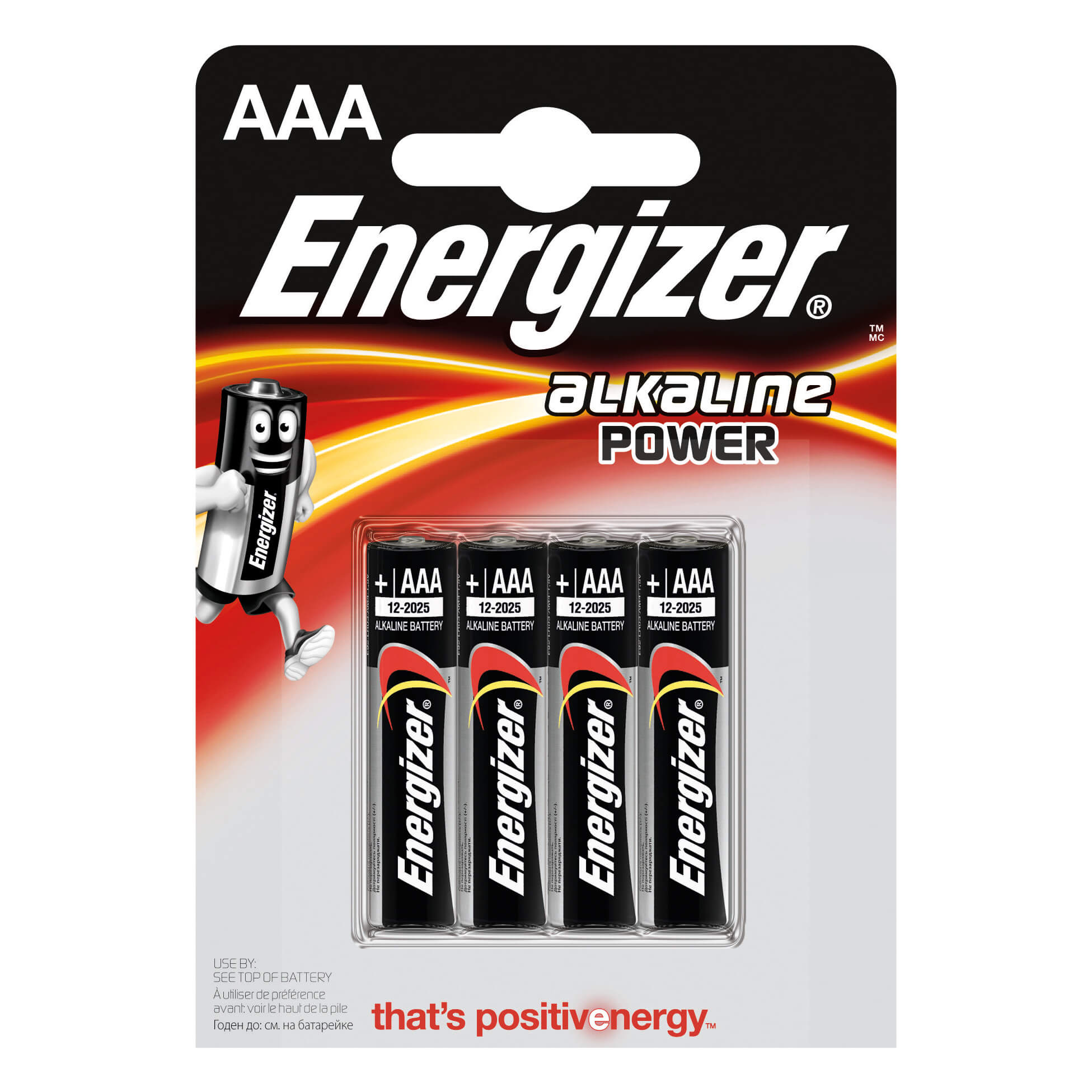 Energizer Alkaline Power AAA/LR03 4-pak - 4-pack