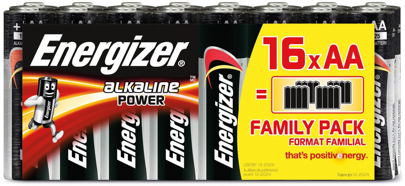 Energizer Alkaline Power AA/LR6 - 16-pakning