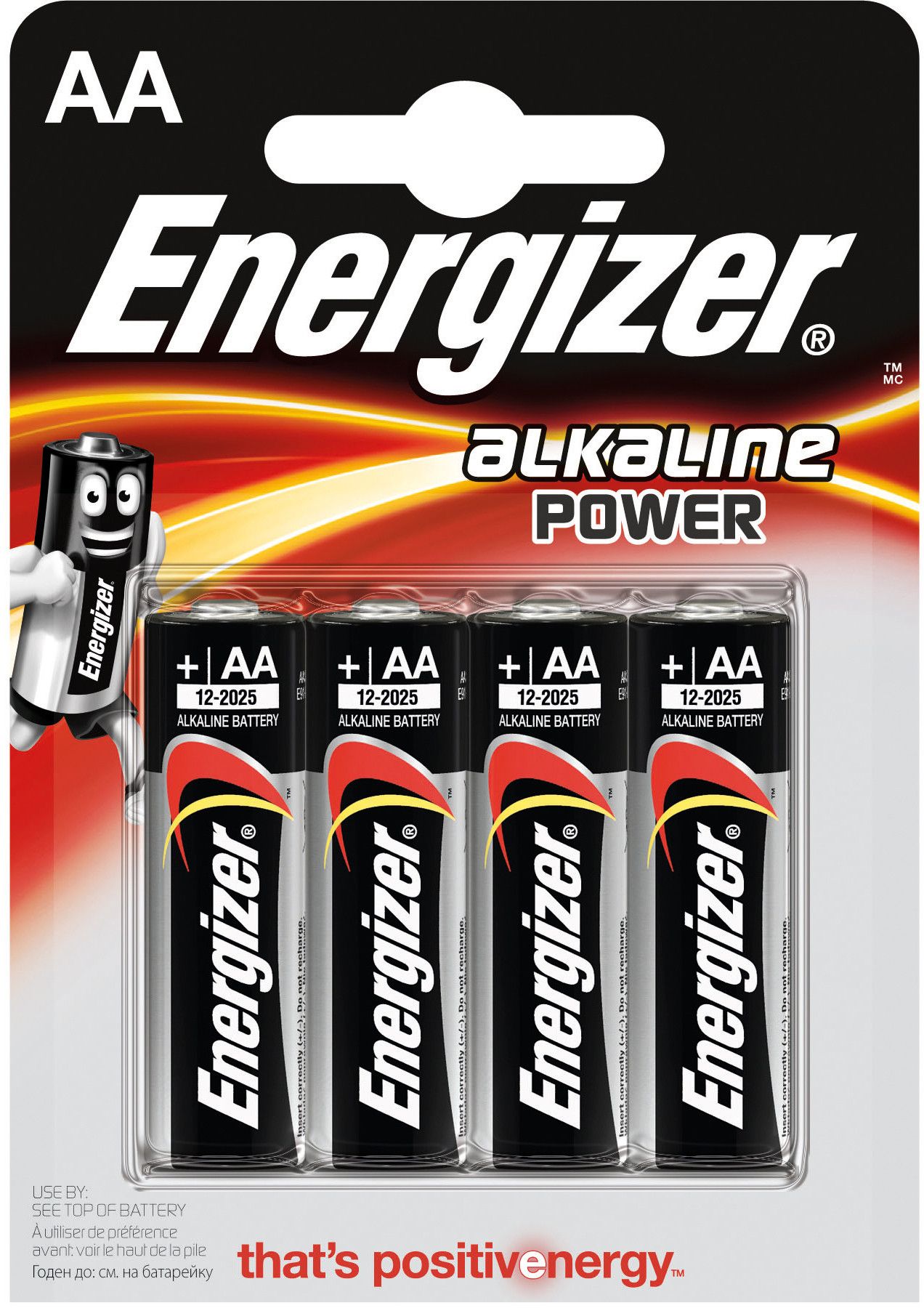 Energizer Alkaline Power AA/LR6 - 4-pakning