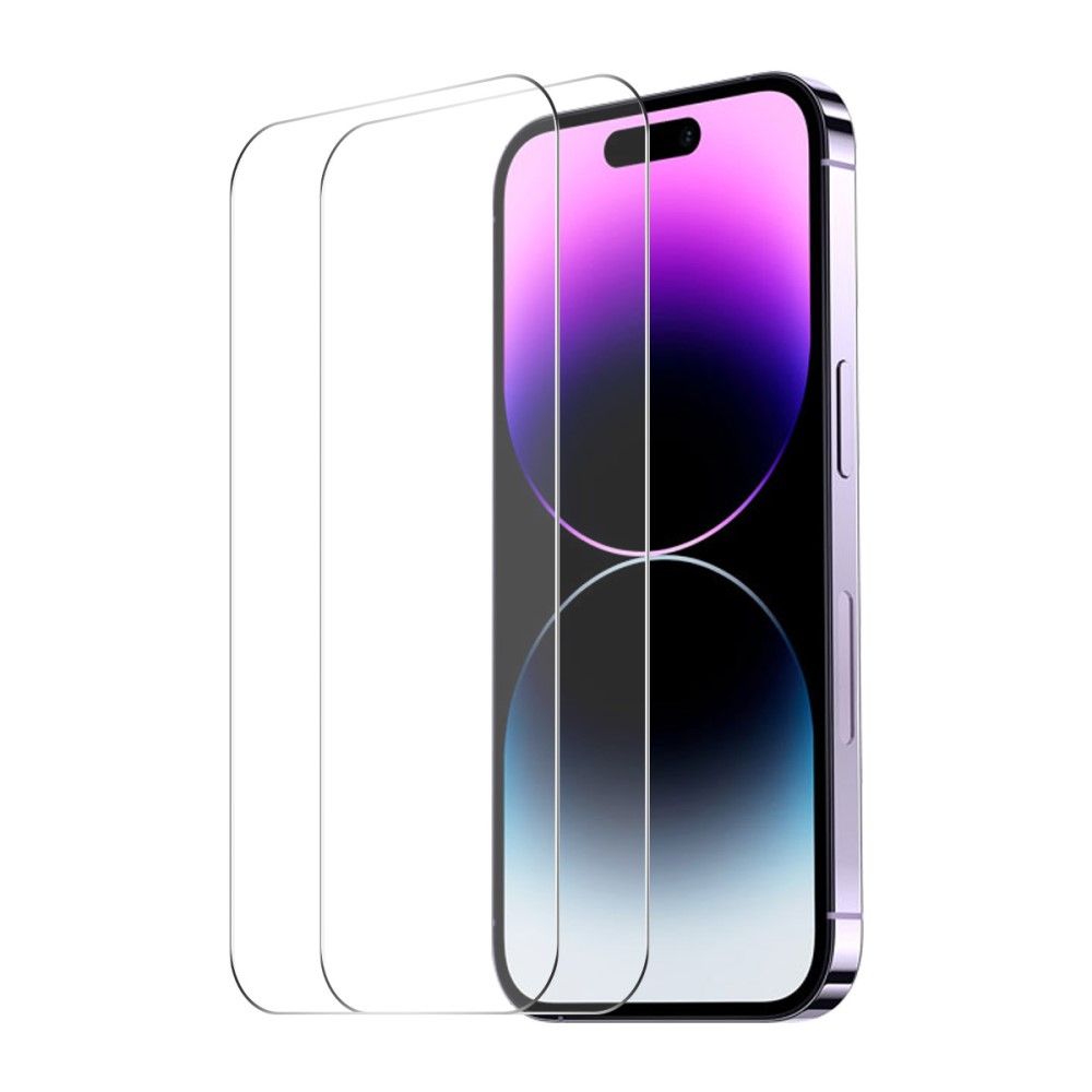 Enkay herdet glass - 2-pakning (iPhone 15 Pro)
