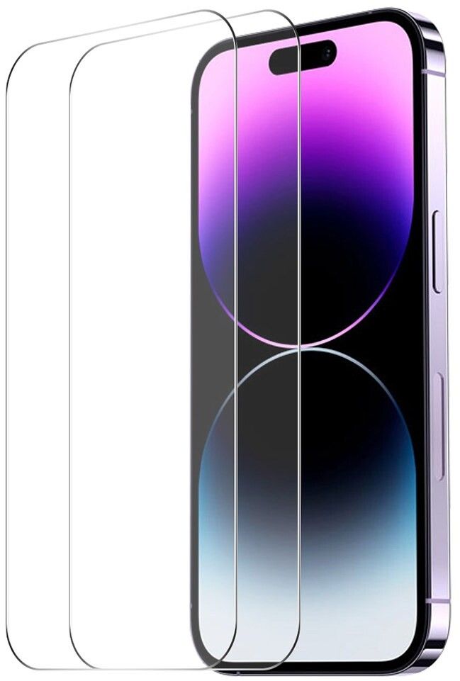 Enkay herdet glass - 2-pakning (iPhone 16 Pro)