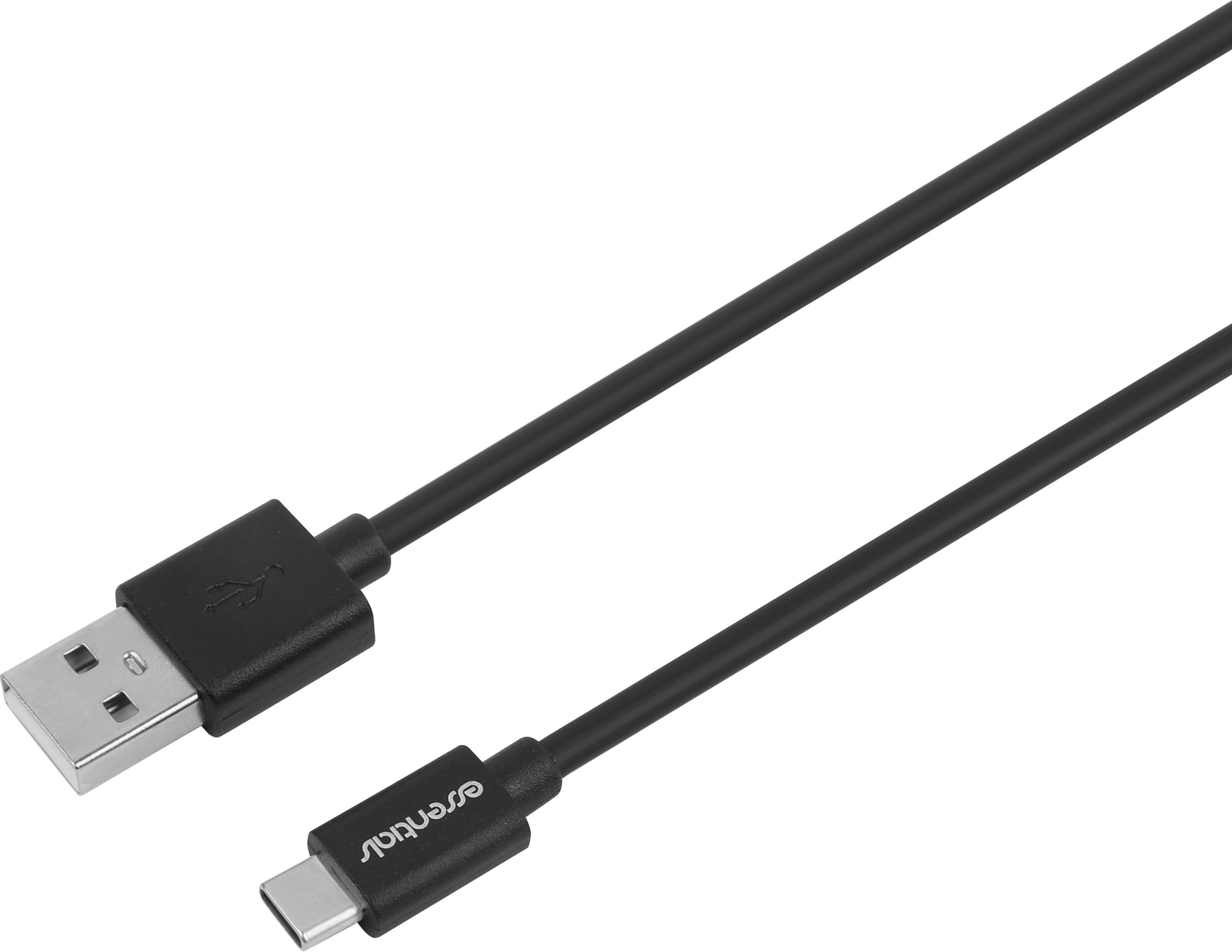 Essentials USB-A til USB-C-kabel - Svart 1 meter