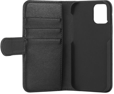 Essentials iPhone 12 mini PU wallet, 3 cards, Black