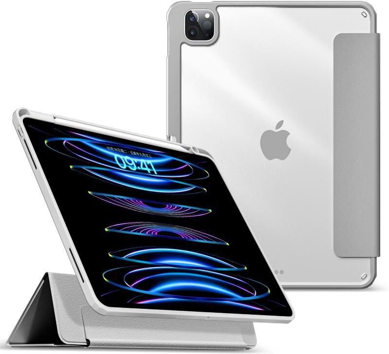 eStuff Boston avtakbart blyantveske (iPad 12,9 (2021-2022)) - Grå