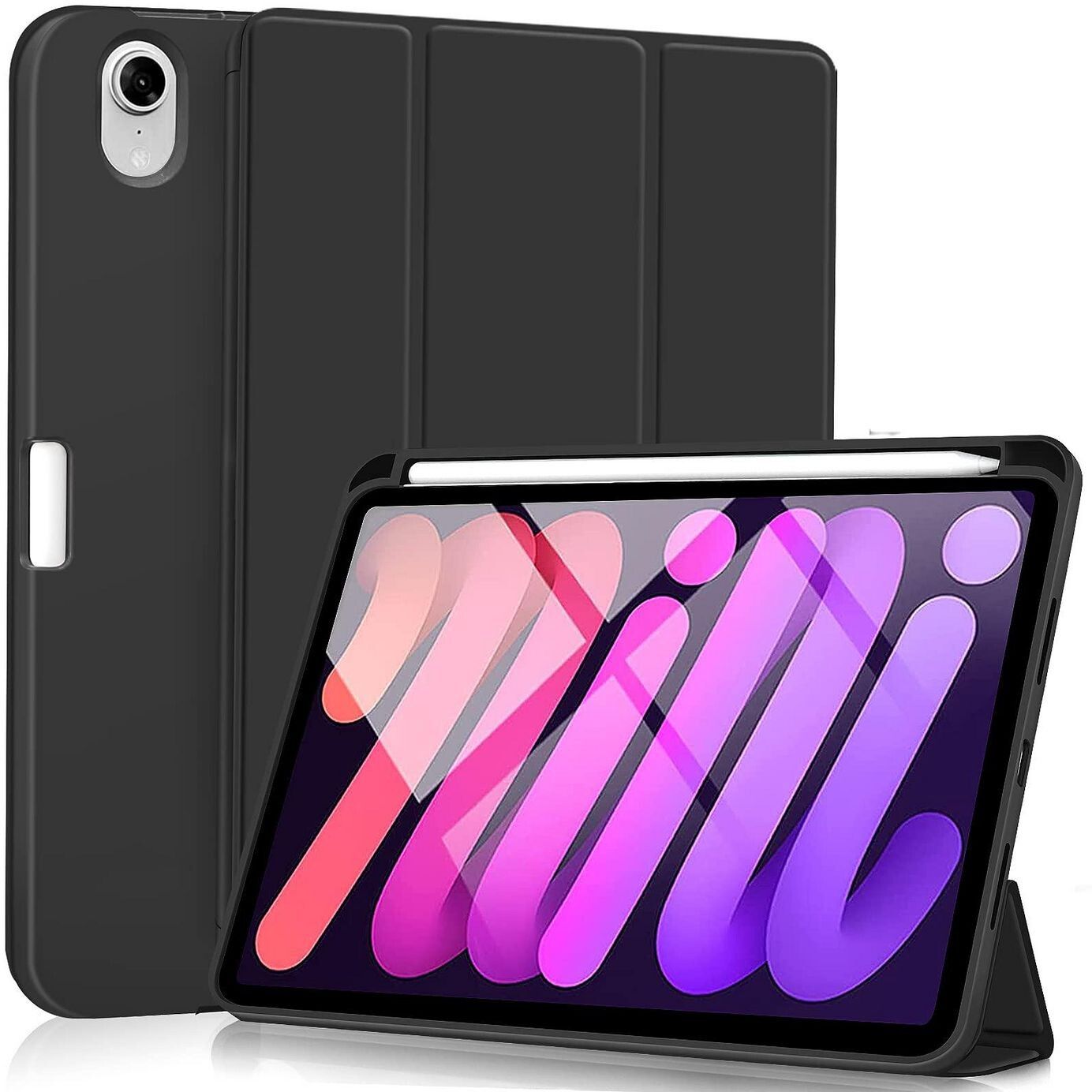 eStuff Miami blyantveske (iPad mini 7/6) - Svart