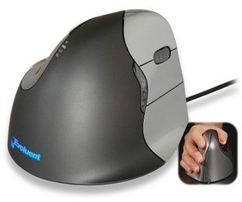 Ergonomic Solutions Evoluent Vertical Mouse 4 - Ergonomisk mus - Optisk - 6 - Grå