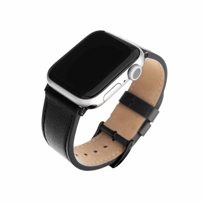 Fixed Leather Strap (Watch 49/46/45/44/42mm) - Svart