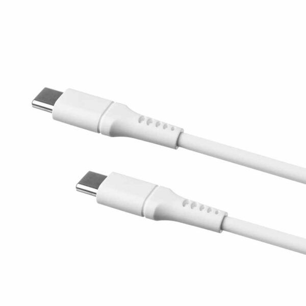 FIXED LIQUID Silicone cable 60W USB-C/C 1.2m White