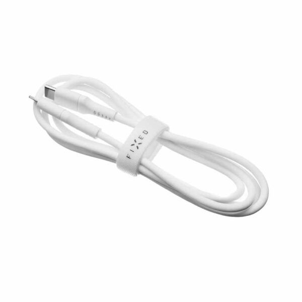 Fast flytende silikonkabel USB-C/USB-C-kabel 60W - 0,5 meter hvit