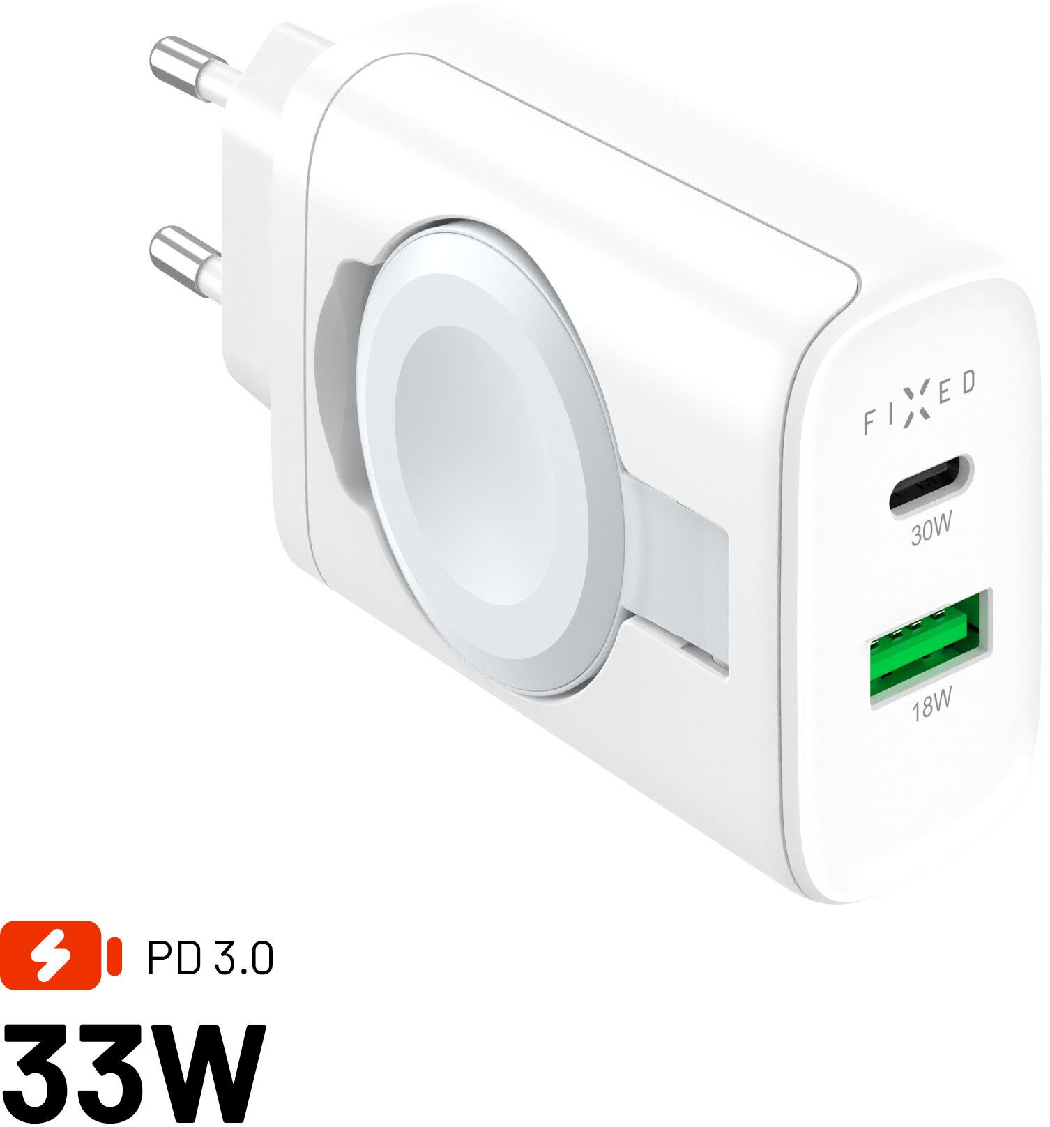 FIXED MagFlip USB-C Charger 33W Apple Watch/USB-C/USB-A