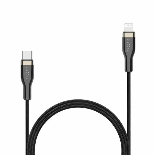 Fast flettet serie USB-C/Lightning-kabel - 1,2 meter hvit