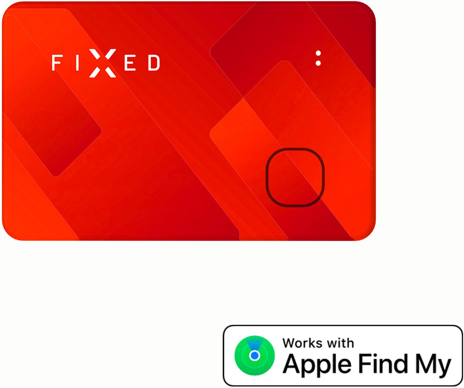 FIXED Tag Card Tracker for Apple Find My Orange
