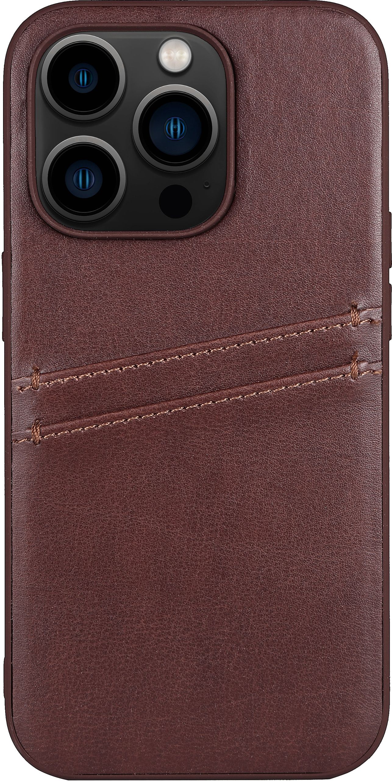 Gear Buffalo Card Cover (iPhone 14 Pro) - Brun