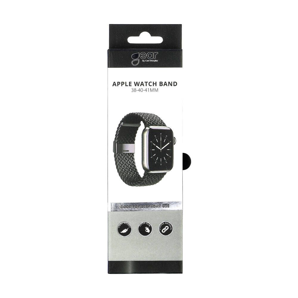 GEAR Watch Band Braided BLACK Apple Watch 38/40/41mm