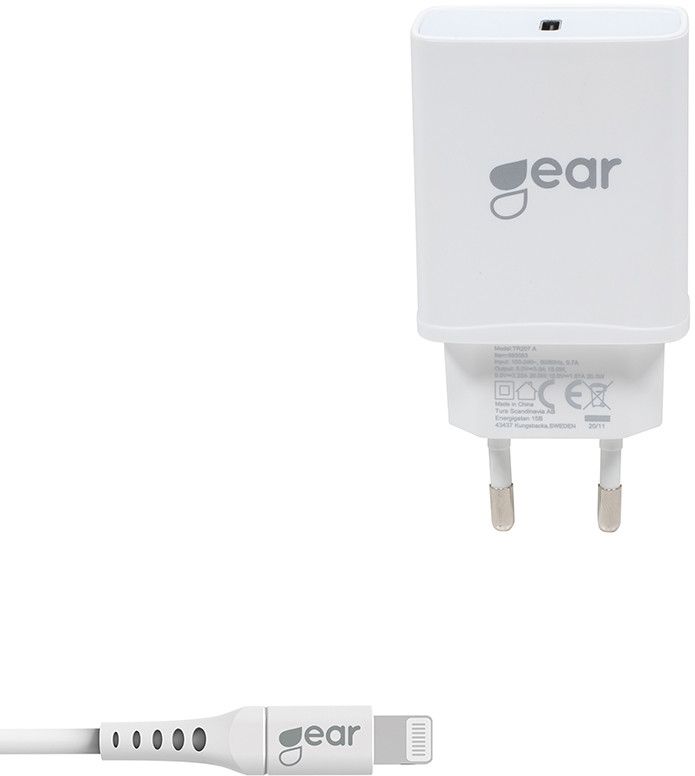 Gear Lader 220V USB-C PD med Kabel