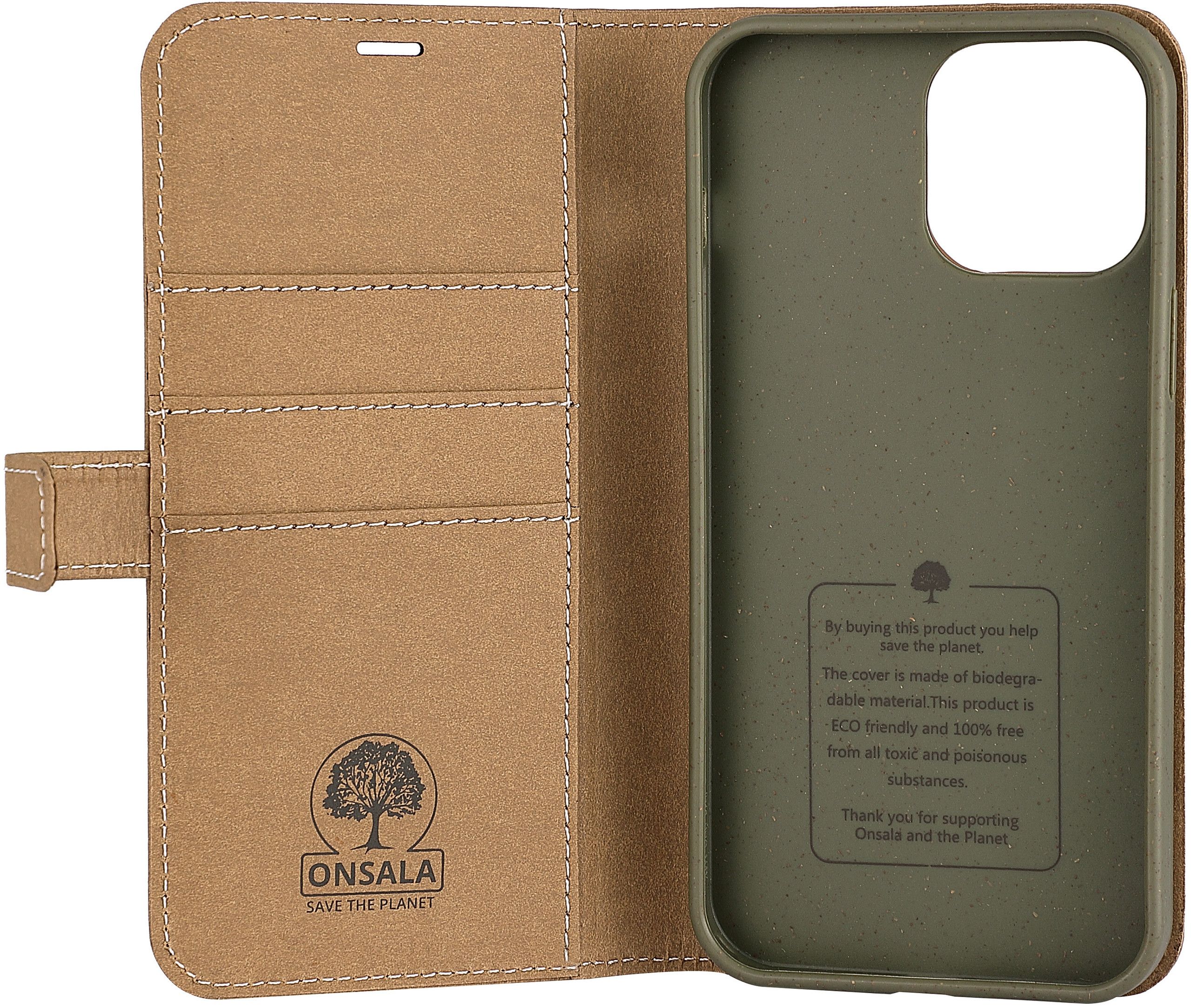 Onsala Eco Wallet (iPhone 13 Pro Max) - Lysebrun