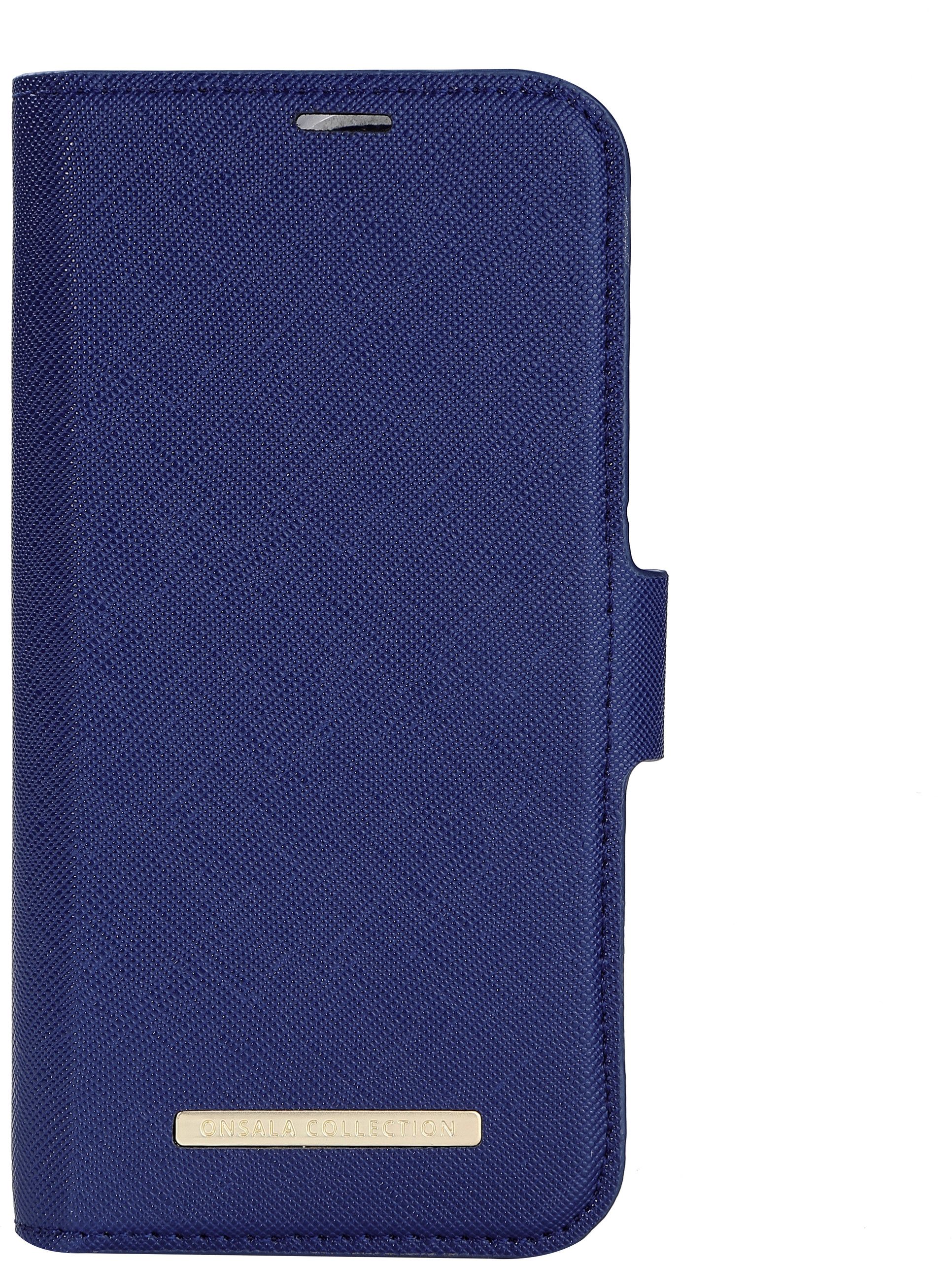 Onsala Magnetic Saffiano Wallet (iPhone 14 Pro) - Blå