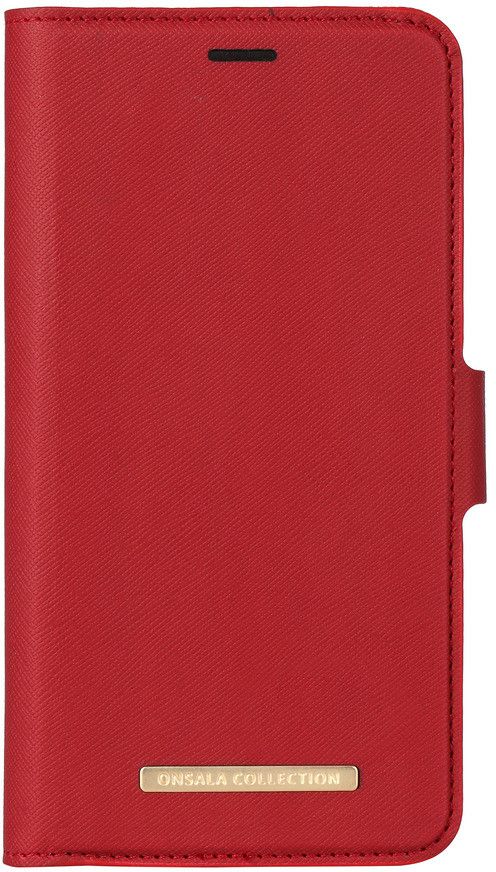 Onsala Magnetic Saffiano Wallet (iPhone Xr) - Rød