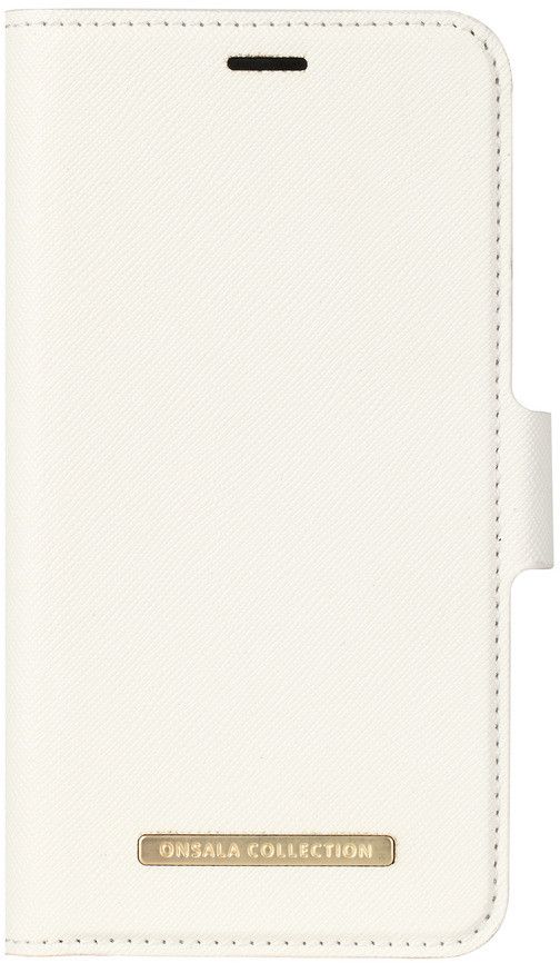 ONSALA Mobile Wallet Saffiano White iPhoneX/Xs
