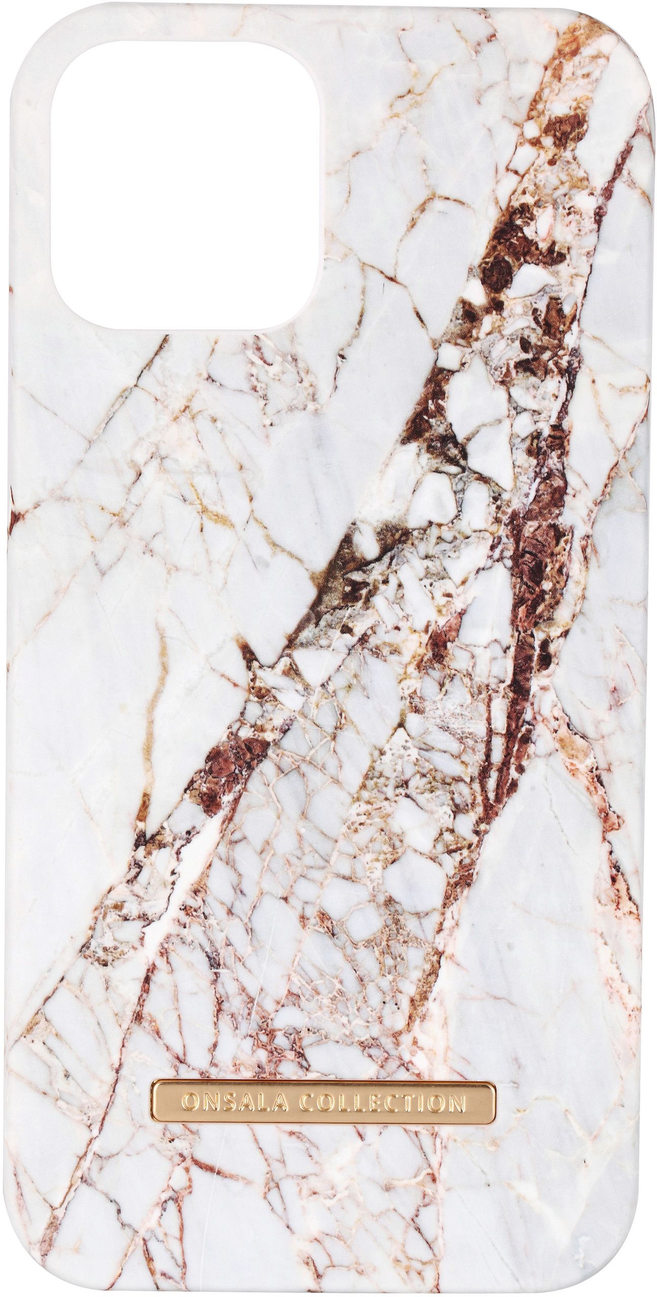 ONSALA Mobile Cover Soft White Rhino Marble iPhone 12 6.1"