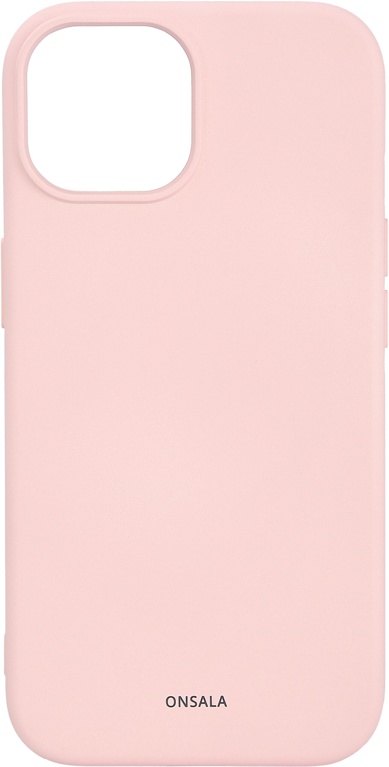ONSALA Phone Case with Silicone Feel MagSeries Chalk Pink - iPhone 15